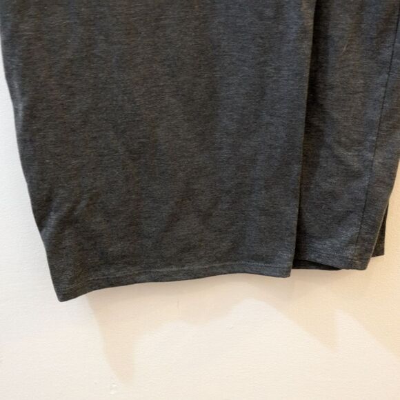 LuLaRoe Julia T Shirt Dress Gray Heathered Stars Scoop Neck Stretch Womens Small - Picture 3 of 6